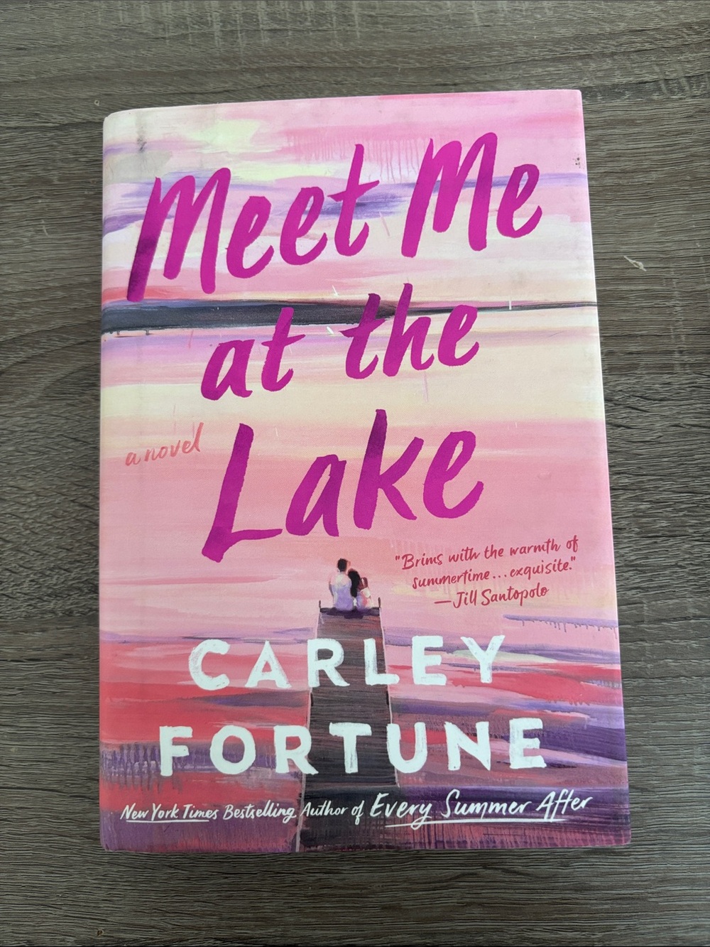 Meet Me at the Lake by Carley Fortune - Pink Gradient Hardcover
